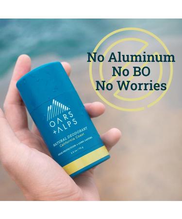 Oars + Alps Aluminum Free Deodorant for Men and Women Dermatologist Tested and Made with Clean Ingredients Vegan California Coast 1 Pack 2.6 Oz 1ct - California Coast 2.6 Ounce (Pack of 1) - Buy Online on SooperMarket.com