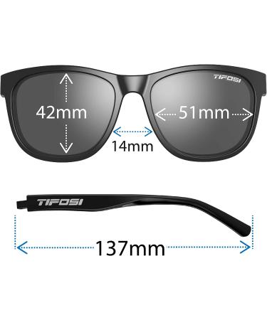 Tifosi Optics Swank Sunglasses Blackout Smoke - Stylish and Protective Shades - Buy Online on SooperMarket.com