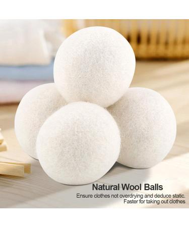 6PCS Wool Balls Softener for Laundry | Eco-Friendly Dryer Protector - Absorbs Water & Reduces Wrinkles - Buy Online on SooperMarket.com