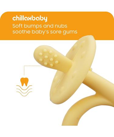 Chillax Teether Toys - Soothing Relief for Baby Teething - Non-BPA Silicone Teethers for Infants 3+ Months - Dishwasher-Safe - Buy Online on SooperMarket.com