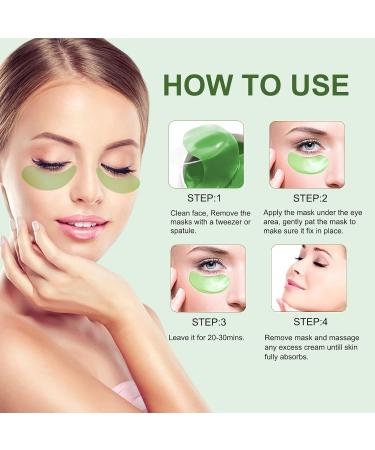 Aloe Vera Eye Patches 30 Pairs Hydrogel Eye Masks for Dark Circles Anti Wrinkle Treatment Under Eye Gel Pads Eye Mask for Puffy Eyes Skincare Hydrating Green - Buy Online on SooperMarket.com