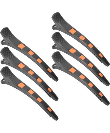 Duckbill Hair Clip Safe DIY Craft Convenient for Use Sectioning Clips No Slip for Salon Hair Styling for Applying Facial for Haircut(Orange) - Buy Online on SooperMarket.com