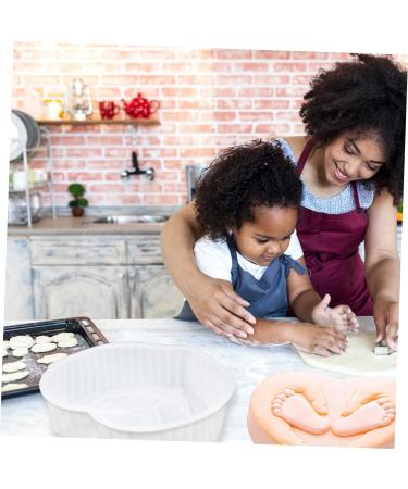 IMIKEYA 2 Pcs Baby Foot Mold Tuile Molds Silicone Baking Mold Silicone Fondant Heart Candy Silicone Chocolate Molds DIY Baking Tools Soap Loaf Mold Mini Chocolate Fudge 3D Silica Gel Cake 18X16.5X6CMx2pcs - Buy Online on SooperMarket.com
