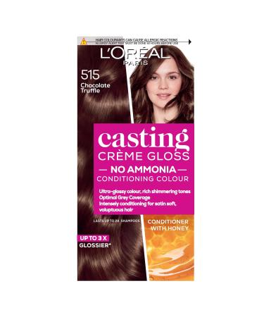 L'Or al Paris Casting Creme Gloss Semi Permanent Hair Dye 515 Chocolate Truffle 240g 515 Chocolate Truffle 1 Count (Pack of 1)