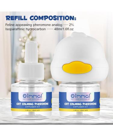 Soothing Cat Calming Diffuser Kit - 2 Pack Refill Pheromone Diffusers for Fear Relief | Enhanced Cat Calming Solution - Buy Online on SooperMarket.com