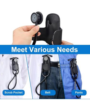 APDTEK Genuine Leather Stethoscope Holder for Littmann Stethoscopes - Left-Hand Black - Buy Online on SooperMarket.com