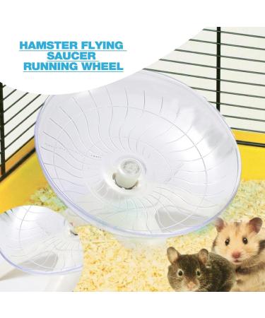 Wheel for Hamster | Hamster Exercise Wheel Running Wheel Small Animal Toys for Hamsters Gerbils Mice Hamster Cage Accessories Troonz White - Buy Online on SooperMarket.com