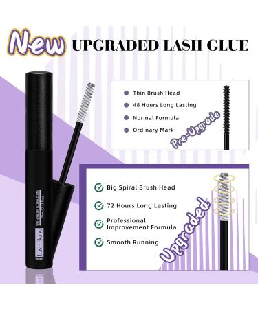 Lash Cluster Glue 10ML - Waterproof & Strong Hold Eyelash Bond | Fast Drying Individual Lash Glue | 72 Hour Hold - Buy Online on SooperMarket.com