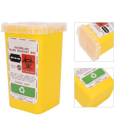 Sharps Disposal Container Disposal Blade Container Barbershop Hair Salon Shaving Knife Blade Disposal Collect Box for Home and Professional use(yellow) - Buy Online on SooperMarket.com