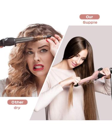 PRETFY 1 1/4 Inch Curling Iron - Adjustable Temperature Ceramic Barrel Fast Heat for Long & Medium Hair - Dual Voltage Hair Waver for Women - Buy Online on SooperMarket.com