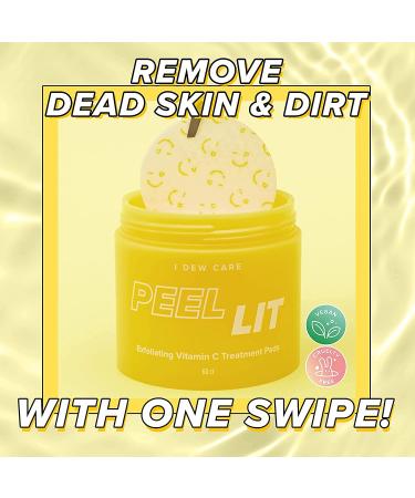 I Dew Care Face Peel Pads - Peel Lit with Citric Acid & Vitamin C - 60 Count - Buy Online on SooperMarket.com