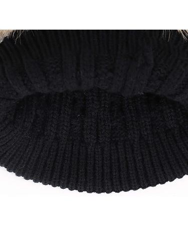 Baby Pom Pom Hat - Infant Winter Beanie Cap in Grey for Boys and Girls - Crochet Fur Hairball Toddler Hat - Buy Online on SooperMarket.com