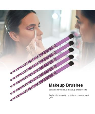 5-Piece Purple Handles Makeup Brushes Set - Eye Shadow & Concealer Beauty Tools for Flawless Makeup - Buy Online on SooperMarket.com