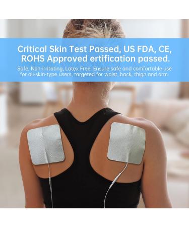 12 Pack 4'' x 4'' XL TENS Unit Replacement Pads with Holder - Compatible with AUVON TENS 7000 EMS Machine - Buy Online on SooperMarket.com