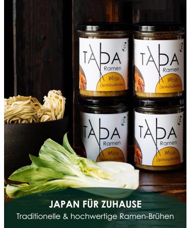 Shop Tada Vegan Miso Ramen Set - Traditional & Spicy Broth Noodles & Seasoning Paste - 4x350ml - International Shipping Available - Buy Online on SooperMarket.com