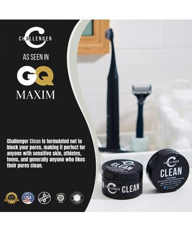 Challenger Clean Cream Pomade 3oz | Fragrance Free, Non-Comedogenic | Medium Hold, Natural Finish | Water Based, Travel Friendly | Unscented - Pack of 1 - Buy Online on SooperMarket.com