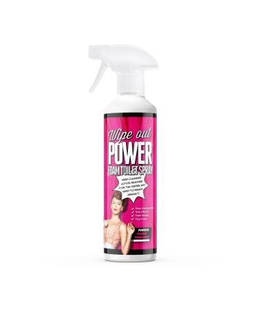 Wipeout - Power Foam Bleach Toilet and Bathroom Cleaner Spray | Eliminates 99.9% of Germs - 500ml
