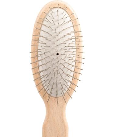 Chris Christensen Gold Series Pin Dog Brush - Professional Grooming Tool for Fragile Coats - 20mm Brown - Buy Online on SooperMarket.com