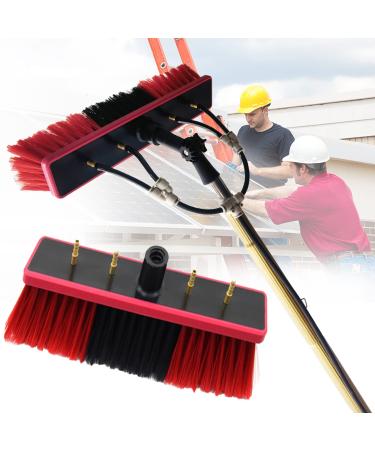 Window Cleaning Telescopic Pole Water Fed Extendable Brush Suitable for Cleaner Conservatory Roof Photovoltaic Panel Cleaning Photovoltaic Panel Cleaning/Window Clean 7.2M 55cm Brush Head 9M/30FT