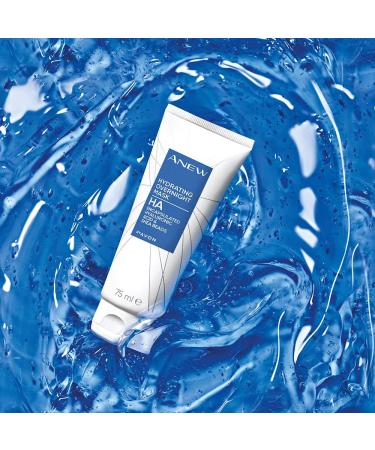 Avon Anew Hydrating Overnight Mask with Hyaluronic Acid and Shea Butter to Boost Skin's Moisture and Reduce Fine Lines 75ml - Buy Online on SooperMarket.com