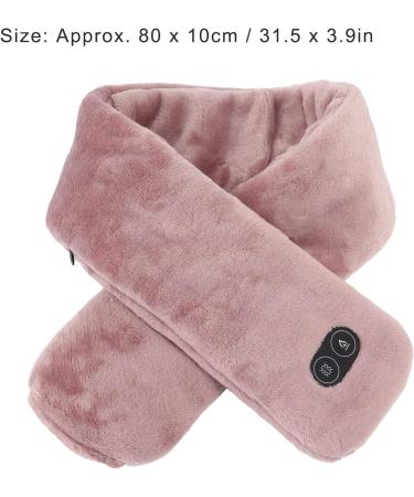 USB-Powered Electric Heating Pillows | Soft Warm Neck Wrap & Vibration Massage for Pain Relief | Ideal Gift for Adults & Seniors - Light Brown - Buy Online on SooperMarket.com