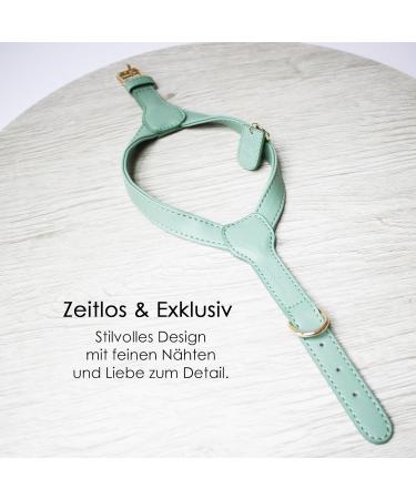 Muki & Co Double Dog Dishes - Adjustable Mint Green - Safe & Comfortable for Extra Small Small & Medium Dogs (Size S 38-45 cm) - Buy Online on SooperMarket.com