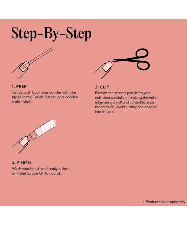 Mylee Straight Edge Nail Scissors Professional Sleek Matte Black Stainless Steel Salon-Quality Nail Scissors for Precision Trimming of Nail Edges and Creating Straighter Shapes - Buy Online on SooperMarket.com