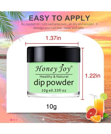 Neon Dip Powder Set - Honey Joy 6 Colors - Nail Art Manicure DIY - Salon Quality - Perfect Gift for Women - No Need for Nail Lamp - 10g/box - Buy Online on SooperMarket.com