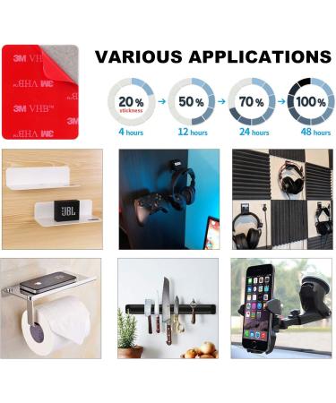 OAPRIRE 3M Double Sided Adhesive Tape Pads 20 PCS Multipurpose 3M VHB Sticky Adhesive Pads Replacement Mounting Tape with Stainless Steel Folding Scissors and Storage Box - 1.96 in x 1.57 in - Buy Online on SooperMarket.com