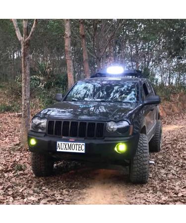 Yellow 3-Inch 40w LED Pods Fog Light Bar for Off-Road Truck Boat ATV UTV 4X4WD - Pair of 80w Amber Spot Lights - Buy Online on SooperMarket.com