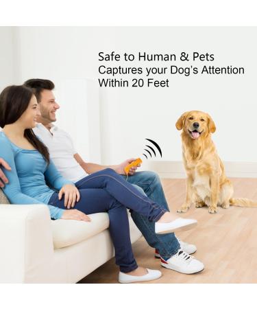 LED Ultrasonic Dog Repeller and Trainer Device 3 in 1 Anti Barking Stop Bark Handheld Dog Training Device (Yellow) - Buy Online on SooperMarket.com