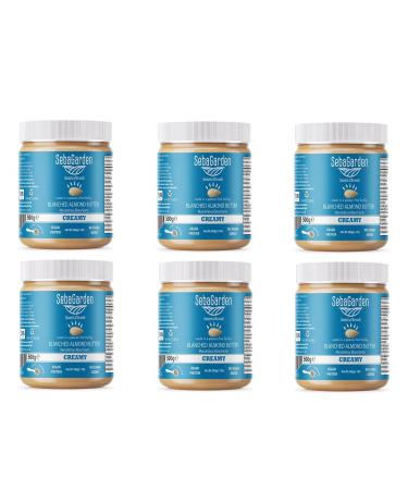 Almondmus -white almond muscle -Seba Garden Blanched almond butter 3kg salt -free unsweetened gluten -free peanut -free vegan paleo 500 g (6 Pack)