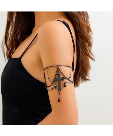 Shop OralGos Elegant Open Bangle - Fashionable Crystal Pendant Accessory for Parties & Gatherings | International Shipping Available - Buy Online on SooperMarket.com