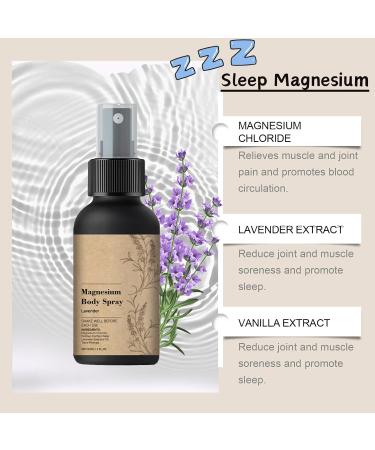 Lavender Magnesium Body Spray - Lavender Sleep Spray - Magnesium Spray For Sleep - Magnesium Sleep Spray to Soothe Body & Mind - Magnesium Body Spray - Sleep Spray for Better Sleep & Well Being - Buy Online on SooperMarket.com