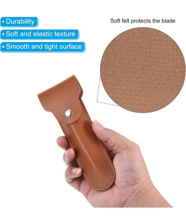 Patikil Leather Razor Protective Cover 2-Pack | Double Edge Razor & Vagina Shaver Protection | Travel-Friendly Black & Brown Case - Buy Online on SooperMarket.com