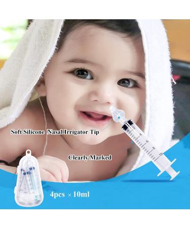 2PCS Professional Baby Nasal Aspirator Syringe Set with Tweezers for Nasal Hygiene - Portable Infant Nose Cleaner - Buy Online on SooperMarket.com
