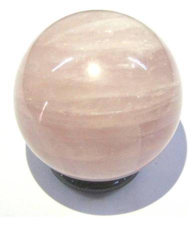 Crystal Miracle Natural 146 Grams Rose Quartz 46 MM Sphere Crystal Healing Reiki FENG Shui Home Office Gift Energy Meditation Love Health Wealth Relations Metaphysical Gemstone Spiritual Power - Buy Online on SooperMarket.com