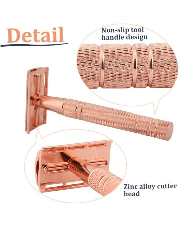 Premium Stainless Steel Safety Razors - Double Edge & Single Blade for a Close Smooth Shave | Ideal for Men - Buy Online on SooperMarket.com