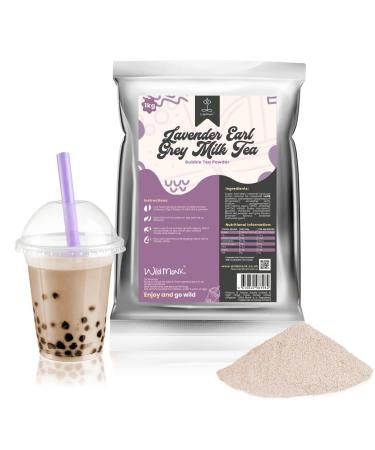 Lavender Earl Grey Milk Tea Premium Bubble Tea Powder (1 kg) 33 Servings - Make Bubble Tea at Home - Ideal for Frappes Coffee Boba Tea Milkshakes - Gluten Free Halal Certified