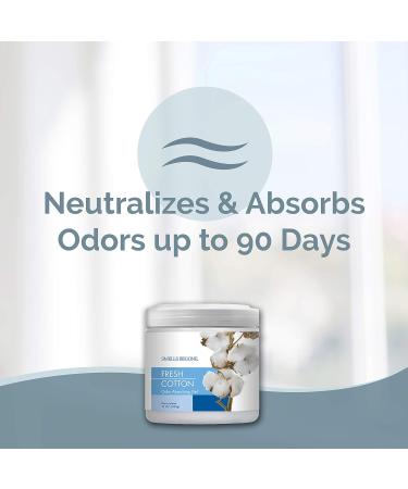 SMELLS BEGONE Air Freshener Odour Absorber Gel - Made with Essential Oils - Absorbs & Eliminates Odour in Pet Areas Bathrooms Cars & Boats - Fresh Cotton Scent - 15 Ounce - 2 Pack - Buy Online on SooperMarket.com
