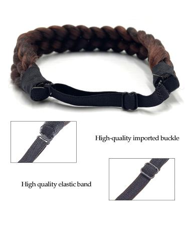 STHEJFB Braided Headband - Wide Chunky Bohemian Style for Women - Dark Brown - Buy Online on SooperMarket.com