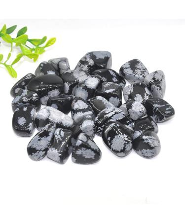 Natural Crystals Snowflake Obsidian Stones Tumbled Bulk Specime DIY Home Aquarium Decoration Gift