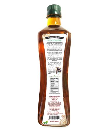 Jiva Organics Organic Mustard Oil 1L - Non-GMO Premium Cold Pressed 33.8 Fl Oz - Buy Online on SooperMarket.com
