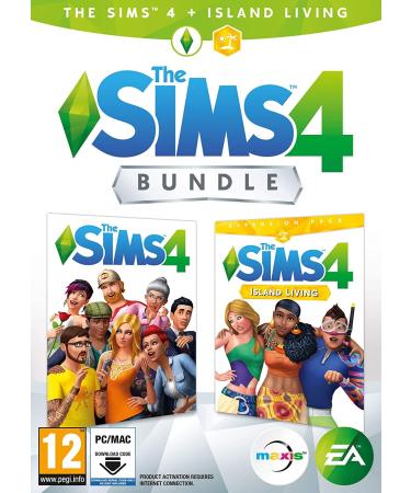 The Sims 4 + Island Living (EP7) Bundle PCWin | Code In A Box | Video Game | English PCWIN Code in a box Island Living (EP7) Bundle