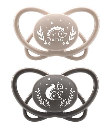 Nip Schnuller My Butterfly: From sustainable raw materials light and airy still-friendly & jaw-friendly silicone brown size 2 (5-18 months) first moments size 2 (5-18 months) brown
