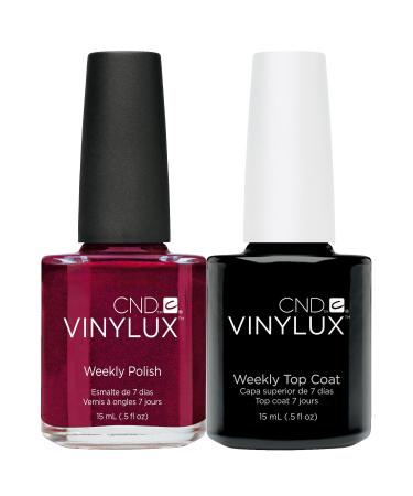 CND Vinylux Crimson Sash plus Top Coat 15 ml 1 pack (1 x 30 ml)