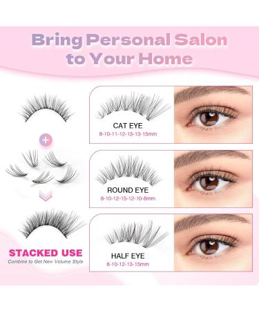 Glowing Win Single Eyelash Extensions Set - 228 PCS Cluster Lashes Kit with Bond & Applier - 0.07C 20D Individual Lashes for Stunning Looks - Buy Online on SooperMarket.com