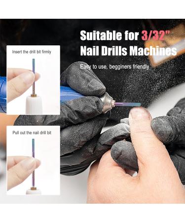 Depvko Nature Nail Buffer Bit - 3/32 Professional Cuticle Remover & Safety Carbide Drill for At-Home Manicures - Two Way Rotate Perfect for Nail Techs - Buy Online on SooperMarket.com