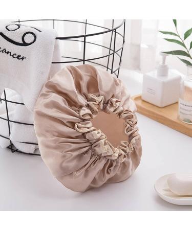 Household Double-Layer Waterproof Shower capthickened Women's Oil-Proof Shampoo capshower capshower caps Xiangbinse - Buy Online on SooperMarket.com
