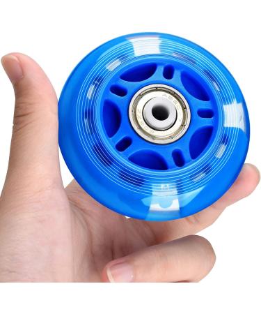 TOBWOLF LED Light Up Inline Skate Wheels with ABEC-7 Bearings - 70mm 82A - Teens Replacement Roller Skate Wheels - Buy Online on SooperMarket.com